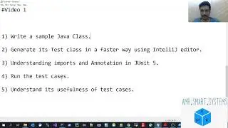 Understanding Unit Testing in JAVA using Junit5 from Scratch Video#1 : Basics  of Unit Testing 
