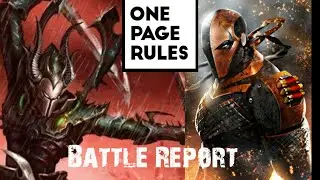 One Page Rules - BATTLE REPORT - Grimdark Future Firefight: High Elf Fleet VS Dark Elf Raiders