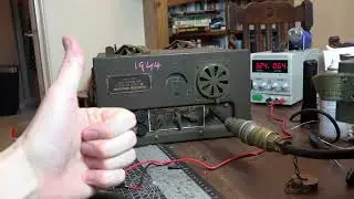 Old WW2 jeep Radio working again! The BC659