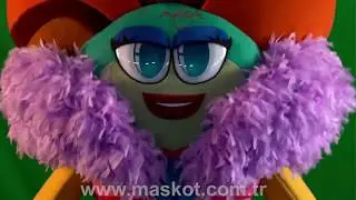 Cartoon character the singer fancy fish... Tropi mascot costume