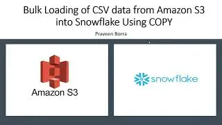 Load data from Amazon S3 into Snowflake using Copy | Bulk load from AWS S3 into Snowflake