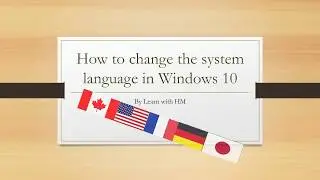How to change the system language in Windows 10