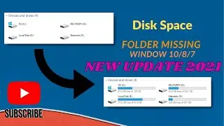 Disk Space folder Bar Missing in WINDOWS 10/7/8 2021