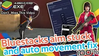 How to fix the Free Fire auto movement and aim stuck 100%(bluestack auto movement problem solved 99)