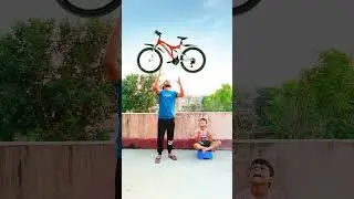 Vehicles vs my bicycle catching funny vfx magic video 😂