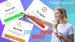 Build Interactive Alerts: Success, Error & Warning Popups in HTML (Step-by-Step) | FreeProjects1