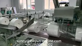 Máquina envasadora de toallas de papel de gran capacidad para etiquetado de 50 rollos por minuto