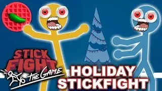 FESTIVE SEASONAL STICK FIGHTING! | Stick Fight: The Game (Local VS Steam PC Game)