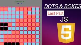 Dots and boxes game using JavaScript tutorial last video 