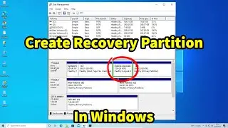How to Create a Recovery Partition in Windows 10 or 11 pc or Laptop