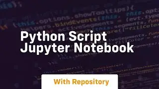 python script jupyter notebook