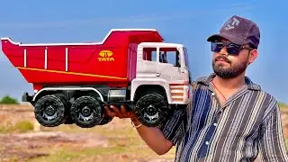 Tata Big Dump Truck 3530.TK Unboxing | 10 Tyre 🛞 Die Cast Model | Real Construction 🚧 Vehicle |
