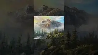 MOUNTAIN PAINTING ...