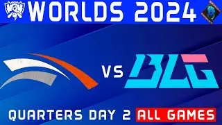 HLE vs BLG Highlights ALL GAMES | Worlds Quarterfinals 2024 | Hanwha Life vs Bilibili Gaming