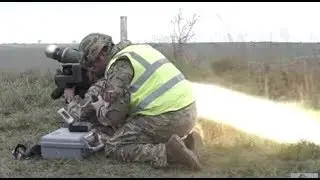 British Army Fires ANTI-TANK MISSILES