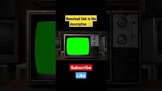 Analog Television | Green Screen | Chromakey | [No Copyright]