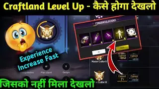How To Get Craftland Free Emote | Free Fire Craftland Level Up Trick | Craftland Me Exp Kaise Milega