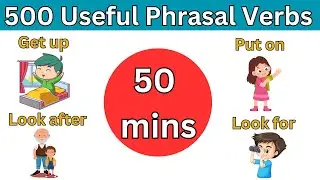 500 Phrasal Verbs For Everyday Life | English Vocabulary | listen and practice 