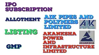 AIK Pipes And Polymers Limited/Akanksha Power and Infrastructure Limited