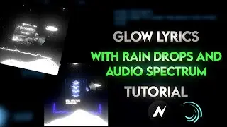 TikTok Trending Glow Lyrics Tutorial with Waves and Rain Drops