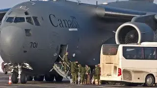 My NATO. Part 3. How the Canadian Boeing CC-177 Globemaster III was loaded and how it then flew away