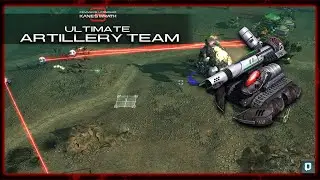 The Ultimate Artillery Team | C&C3: Kanes Wrath, 2v2 vs Brutal Ai, Multiplayer Gameplay - 2022