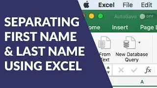 Separating First Name and Last Name using Excel (Hard Way & Easy Way)