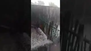 Град с дождем в Макушино
