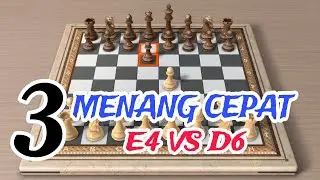 Menang cepat saat pion E4 vs pion d6, Jebakan tercepat dan pengorbanan