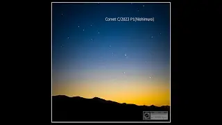 Very short Timelapse of Comet C/2023 P1 (Nishimura) Rising at Sun-Rise