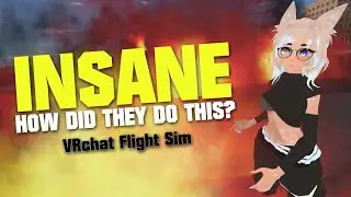 This is INSANE - VrChat Flight Sim?!