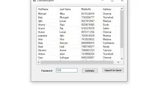 How to Export Datas from Listview to Excel file with Password - VB.net 