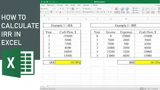 How to Calculate IRR in Excel