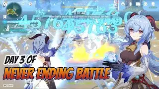 Never ending battle day 3 Ganyu Morgana Team 5301 score | Genshin Impact
