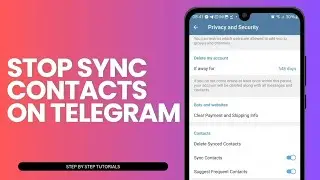 How To Stop Sync Contacts On Telegram