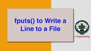 fputs() to Write a Line to a File
