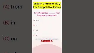 Grammar Challenge: Competitive Exam MCQ - Preposition