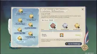 Genshin Impact Gliding Challenge 7 Gold