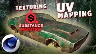 Cinema 4D + Substance Painter | UV развертка C4D | Текстуры в Substance Painter