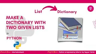 make dictionary from two lists python