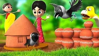 காகத்தின் மண் வீடு - Crow's Mud House Story | Tamil Moral Stories | JOJO TV Tamil Village Stories