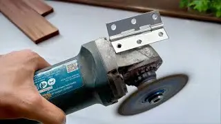 With just a door hinge and a grinder, you can save money for the rest of your life