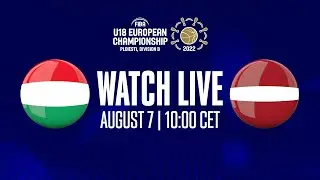 Hungary v Latvia | Full Basketball Game | FIBA U18 European Championship 2022 - Division B