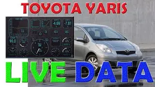TOYOTA YARIS LIVE DATA , fuel trim, Maf, Ect, and EGR and many more..