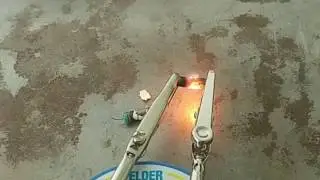 Destroying a burnt resistor because I was bored