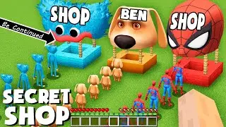 I Found Secret Talking BEN & HUGGY WUGGY & SPIDER MAN SHOP in Minecraft ! GAMEPLAY Movie - GIANT BEN