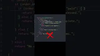 Write Better Code - Early Returns #coding #programming #javascript