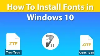 How to Install Fonts in Windows 10