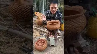 Beautiful bamboo craft & wood craft make useful thing