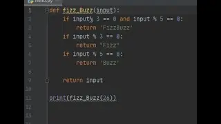 Python Interview Question - Fizz Buzz
